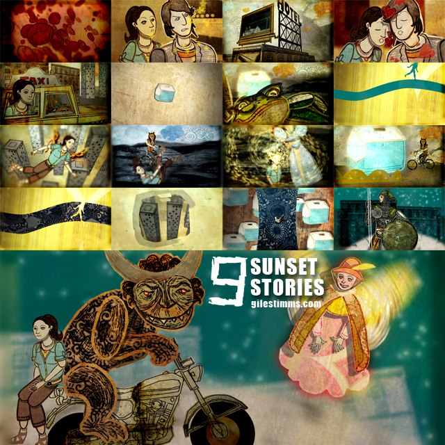 Animated End Title Sequence and Animated Interstitials for 'Sunset Stories' 2012