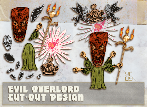 EVIL OVERLORD, Cut-Out Design, Giles Timms 2010